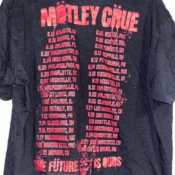 Motley Crue Concert Tee - Picture 2 of 3